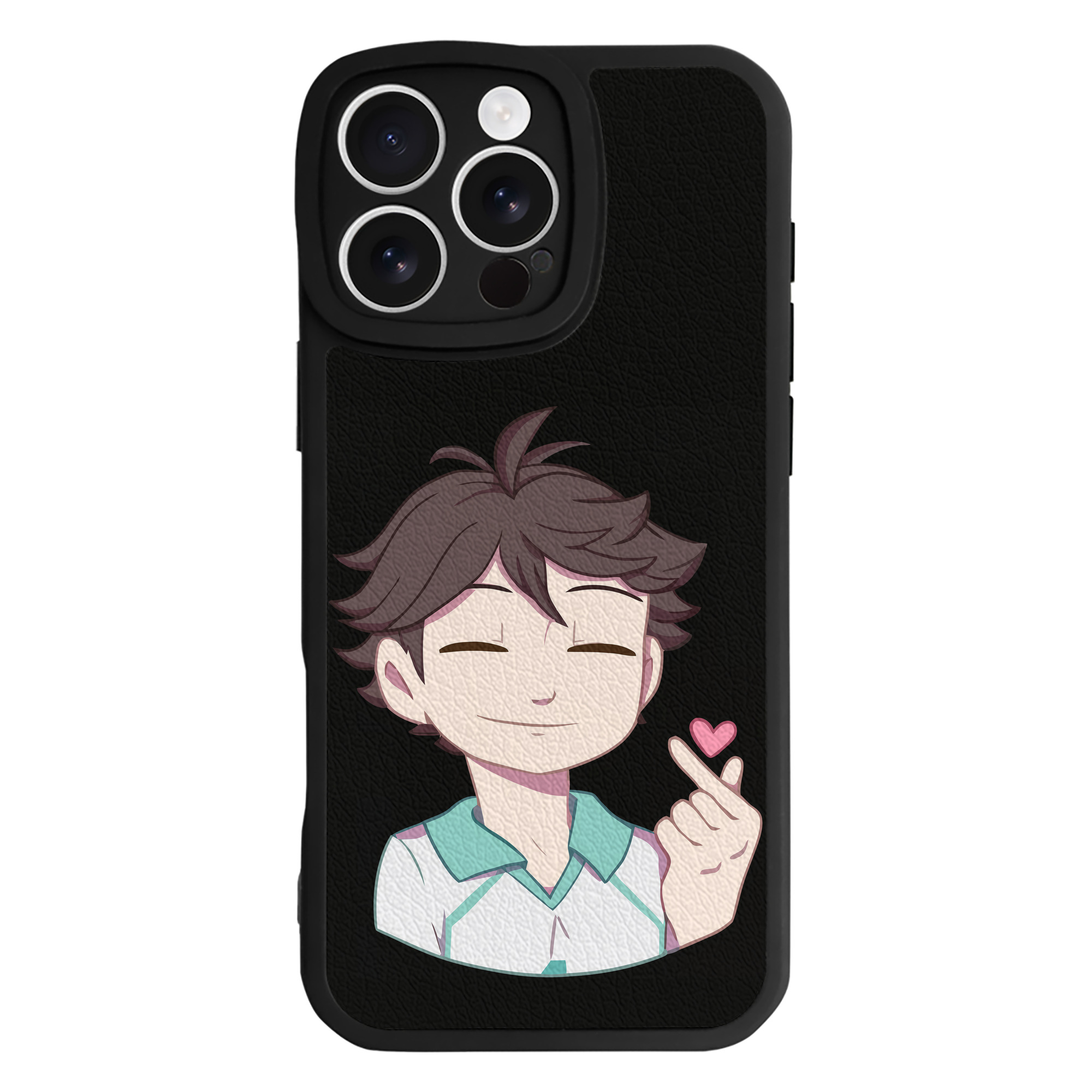 （画像用） ハイキュー!! Haikyu!! 【iPhone 16シリーズ対応】シリコンスマホケース（レザー調） 材質：シリコン